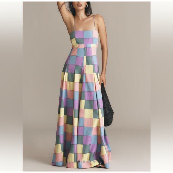 Anthropologie Dresses & Skirts - Anthropologie Bandeau Spaghetti Strap Maxi Cuixmala Patchwork Dress
